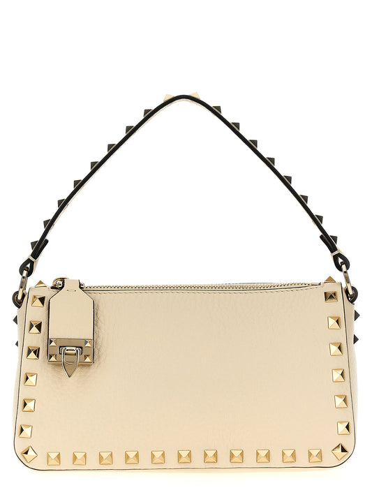 Bolso bandolera Rockstud pequeño en piel de becerro