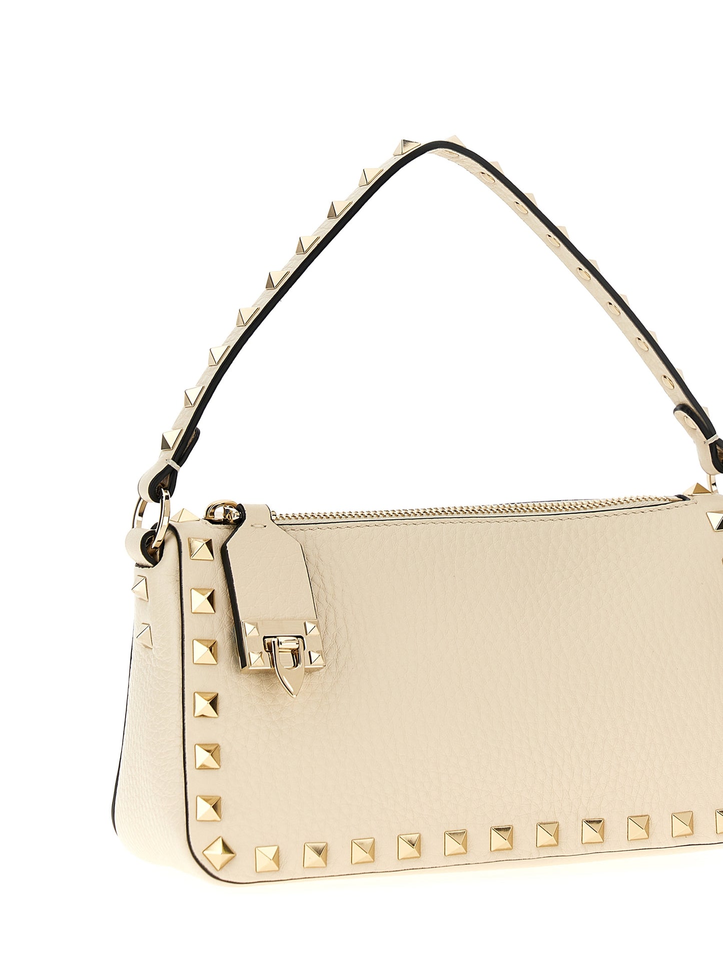 Bolso bandolera Rockstud pequeño en piel de becerro