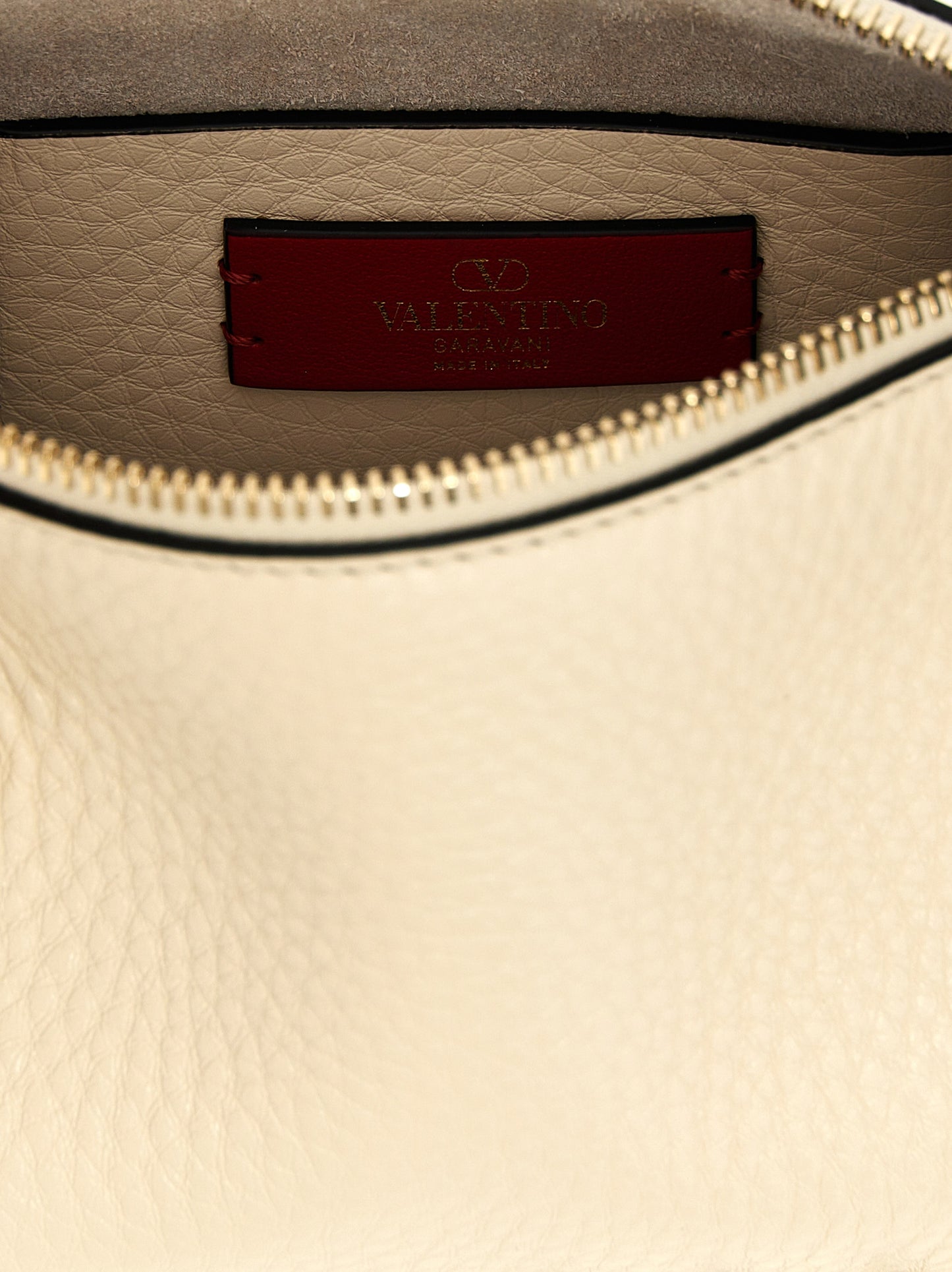 Bolso bandolera Rockstud pequeño en piel de becerro