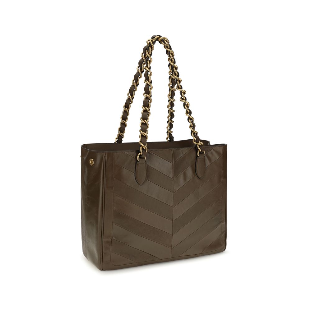 Bolso shopping Laseine en piel napa