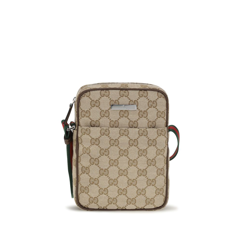 Gucci Tag Small Crossbody Bag in GG Canvas