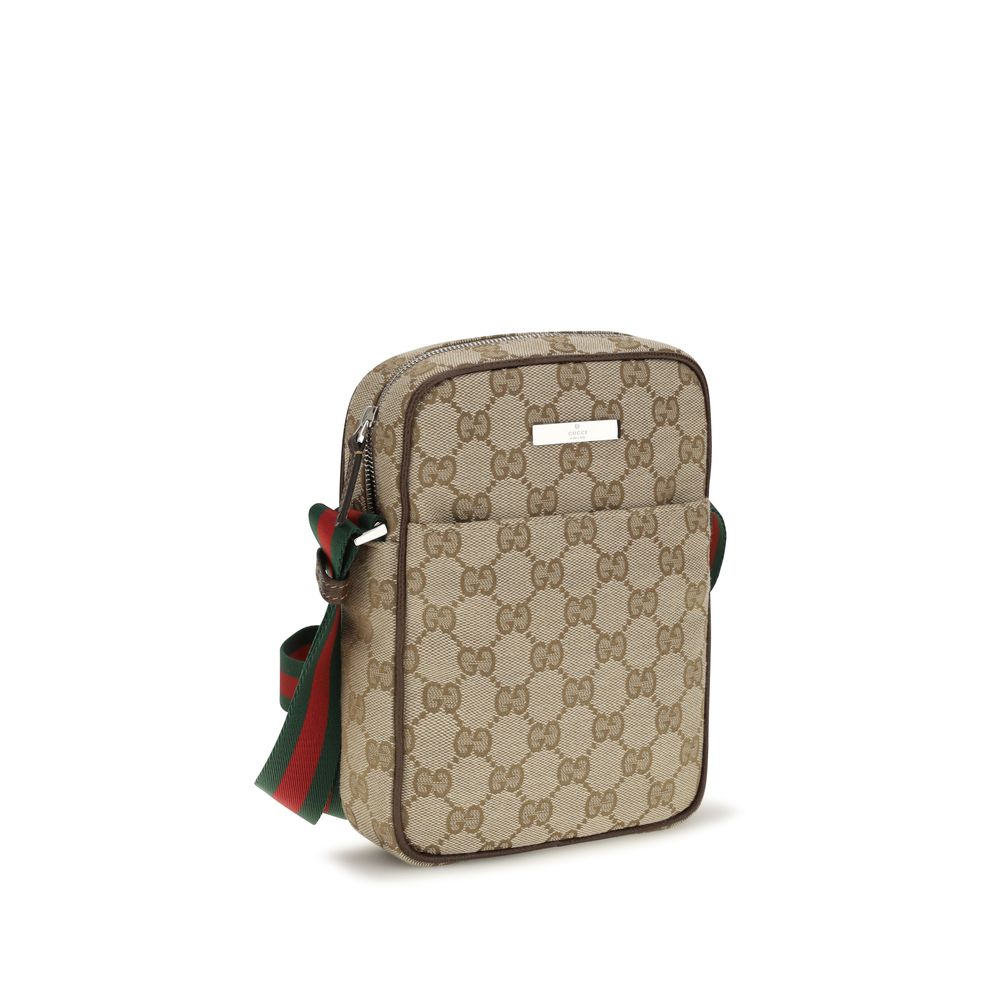 Gucci Tag Small Crossbody Bag in GG Canvas