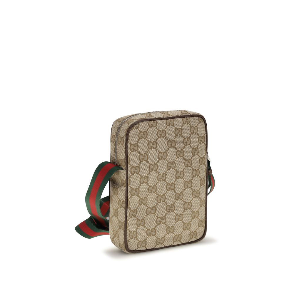Gucci Tag Small Crossbody Bag in GG Canvas