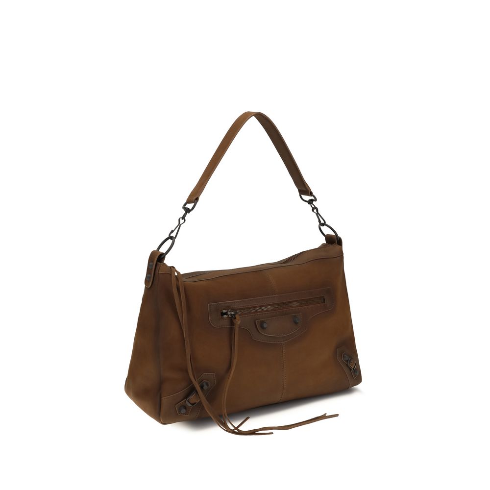 Bolso de mano Le City Moto mediano en piel de cabra