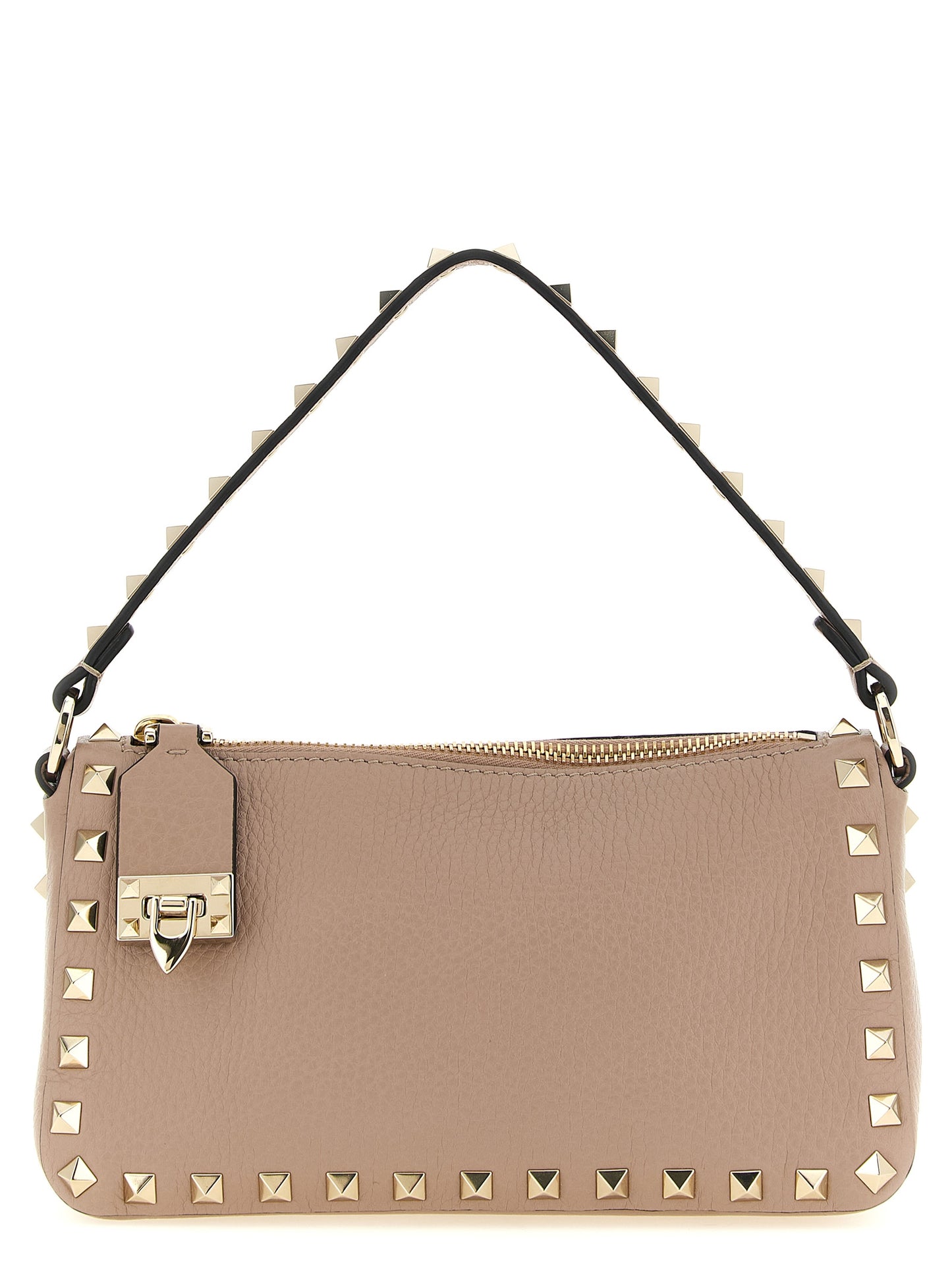 Bolso bandolera Rockstud pequeño en piel de becerro