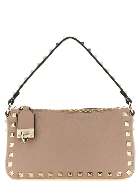 Bolso bandolera Rockstud pequeño en piel de becerro