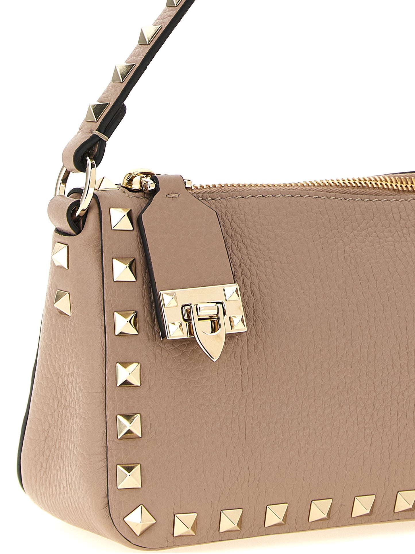Bolso bandolera Rockstud pequeño en piel de becerro
