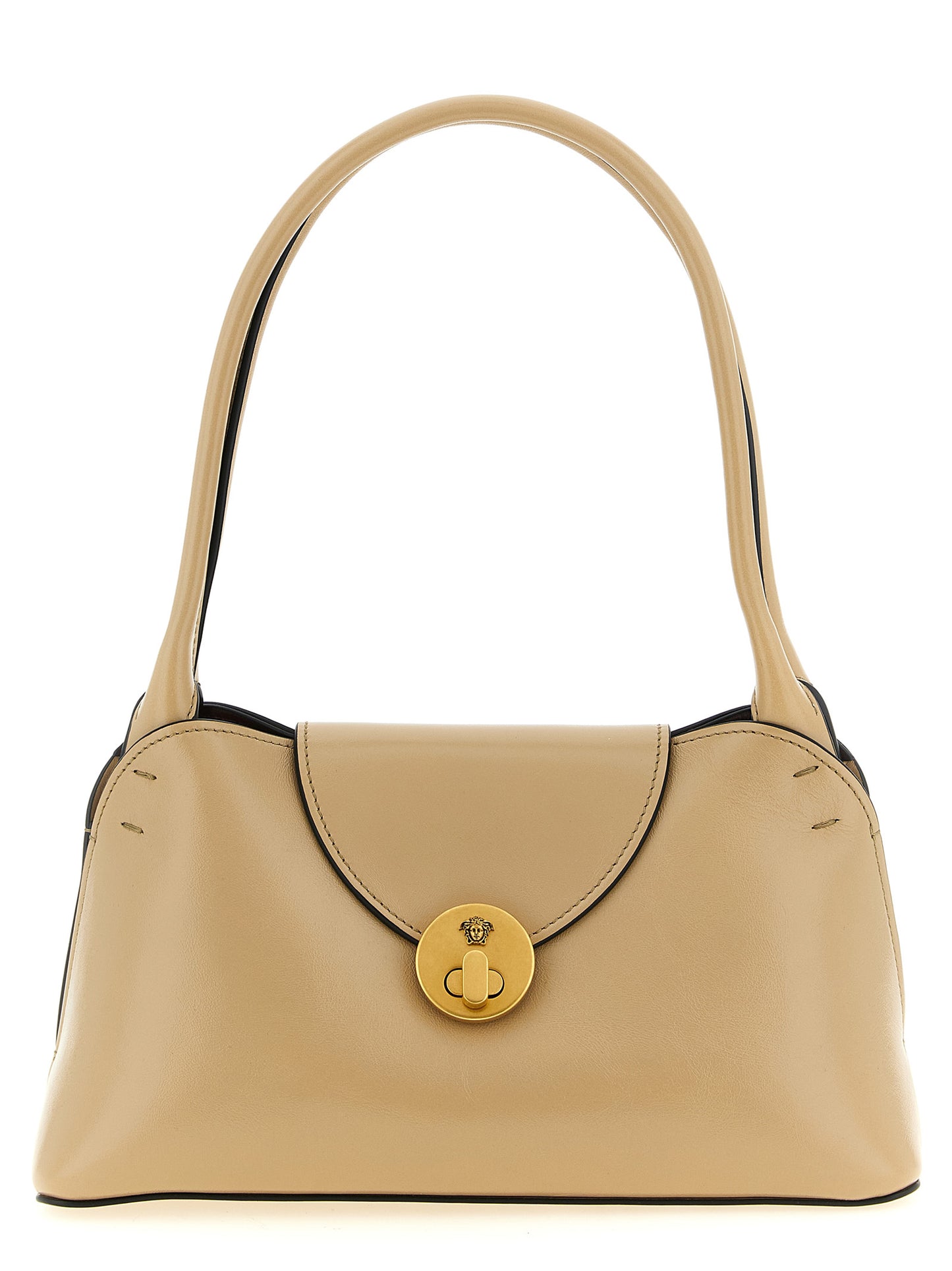 Bolso al hombro Vivian Este/Oeste pequeño en piel de becerro