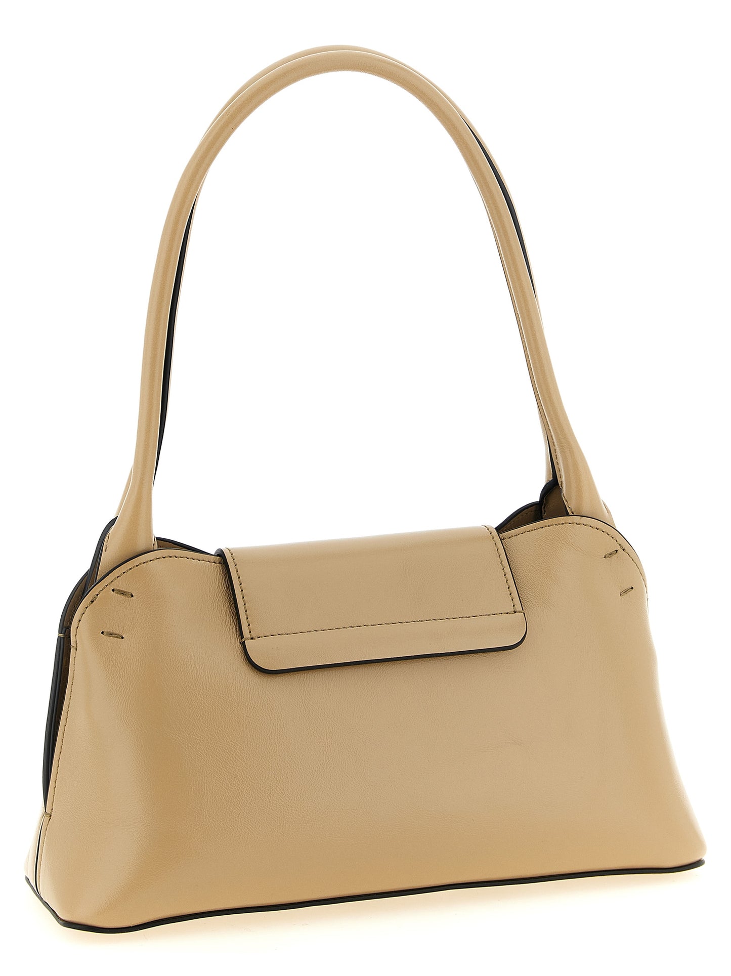 Bolso al hombro Vivian Este/Oeste pequeño en piel de becerro