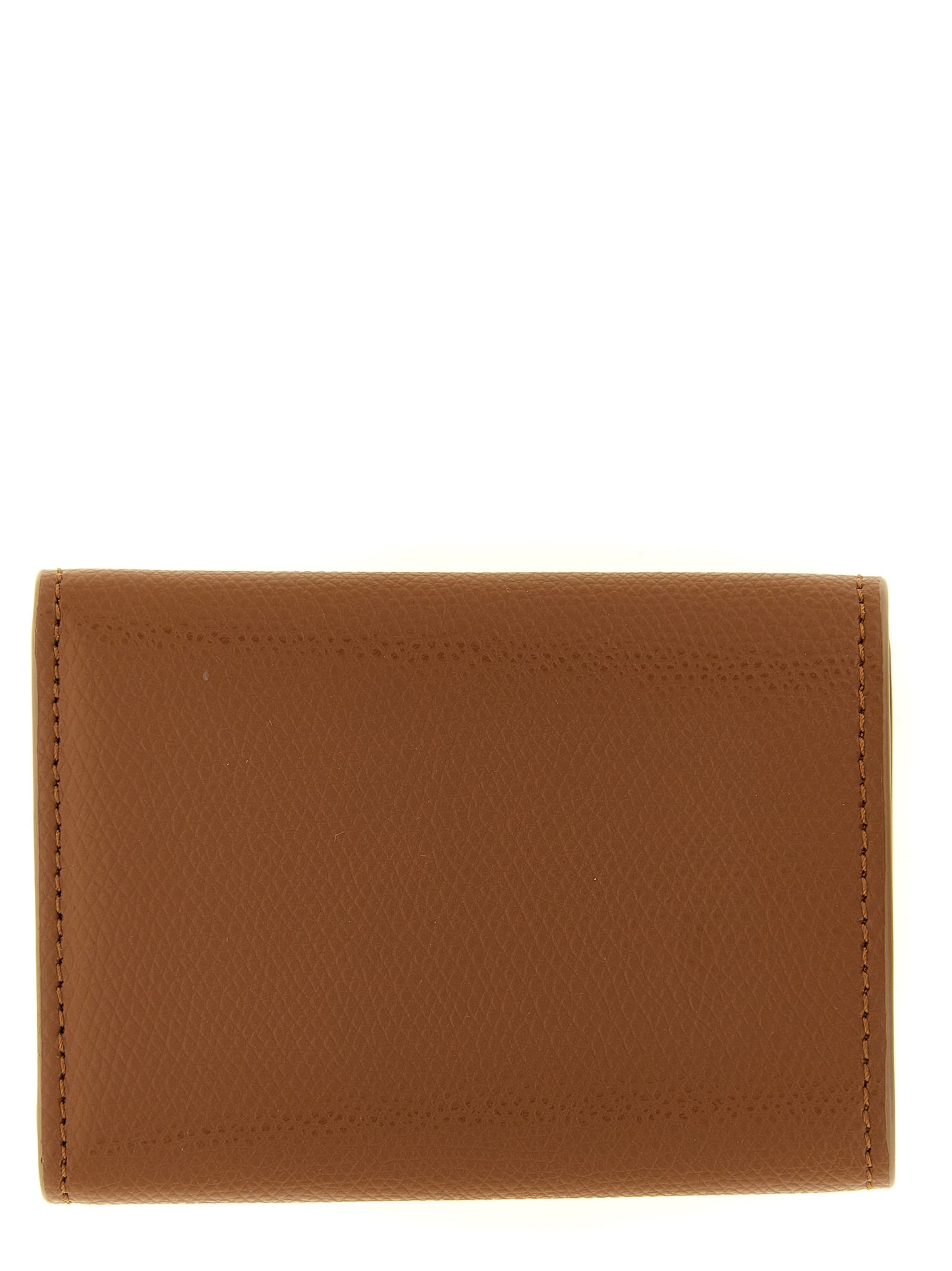 Micro cartera tríptica FF Diamonds en piel de becerro