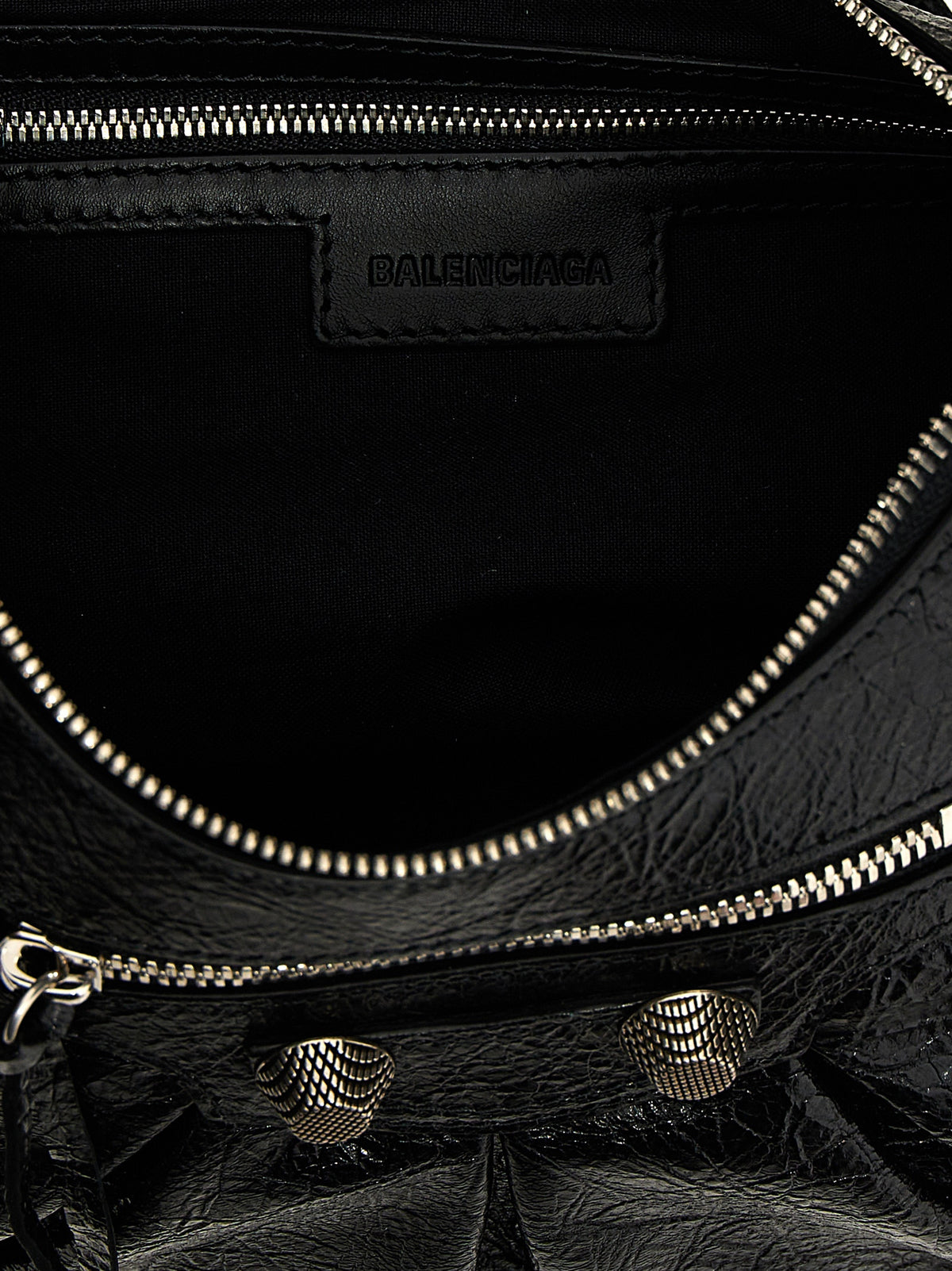 Bolso al hombro Le Cagole pequeño en piel de cordero