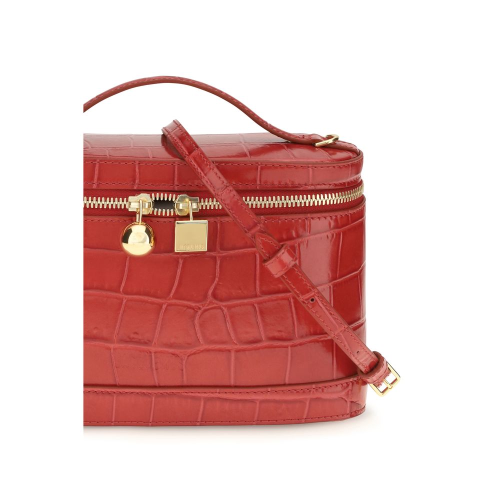 El bolso Vanity pequeño en piel de becerro grabada con efecto cocodrilo