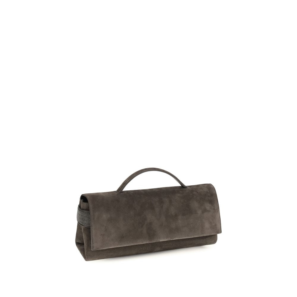Essence Clutch in Suede