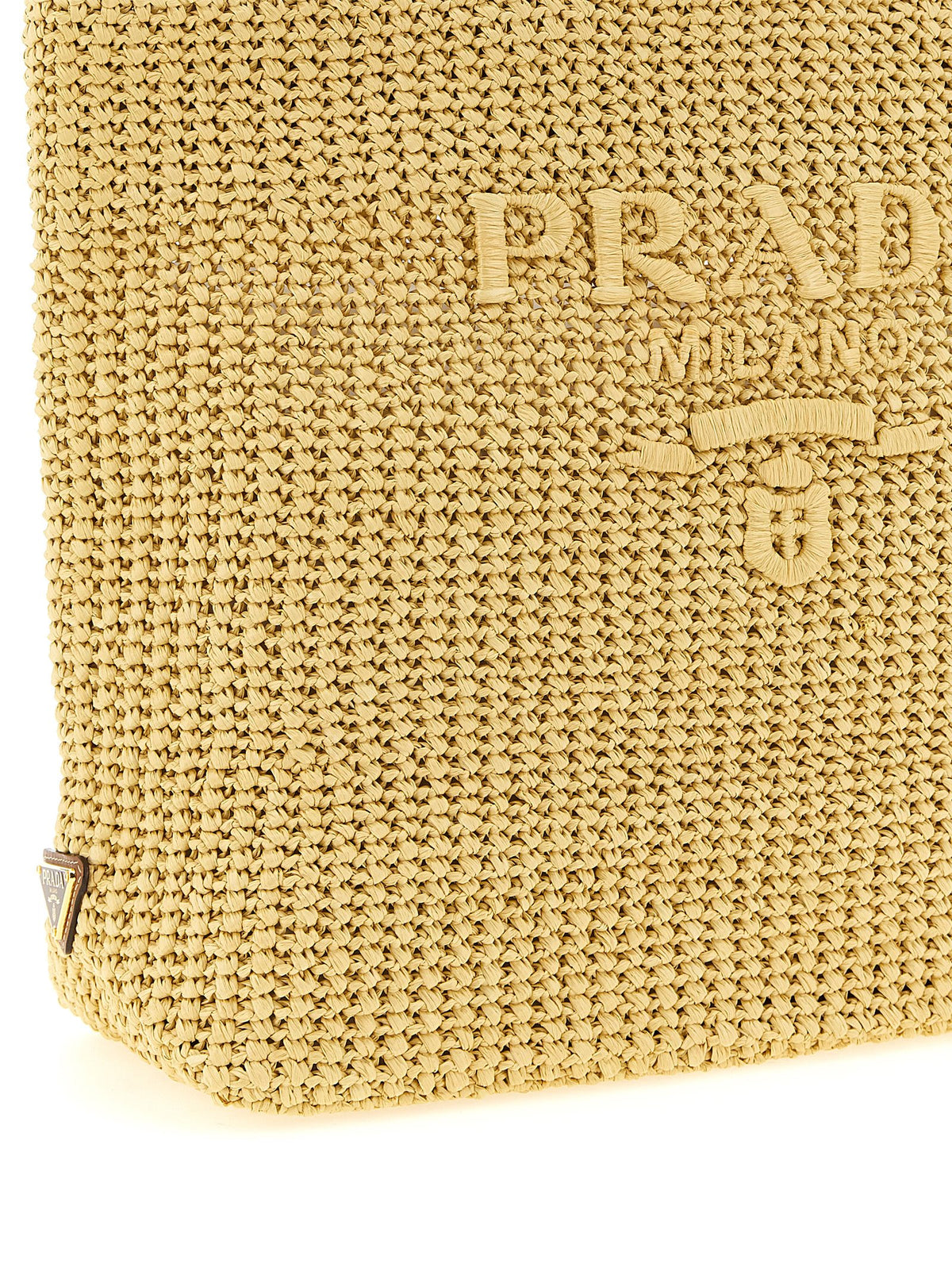 Bolso tote de crochet en tejido efecto rafia
