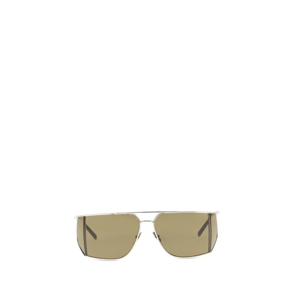 Shield Aviator Metal Sunglasses
