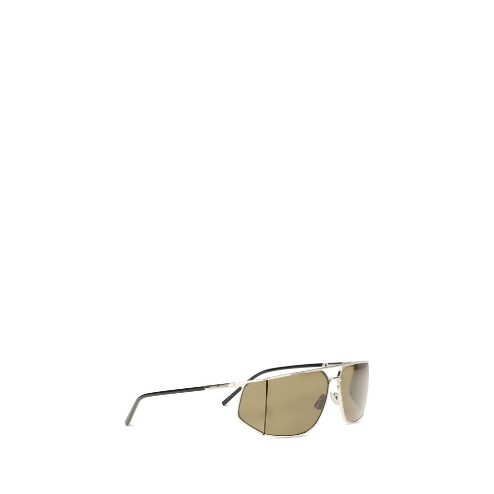 Shield Aviator Metal Sunglasses