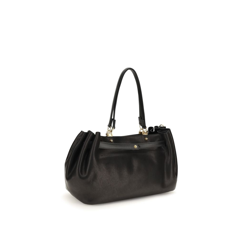 Bolso carry all Fan moyen en cuir de mouton