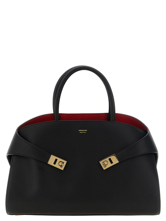 Bolso de mano Hug Bicolor mediano en piel de becerro
