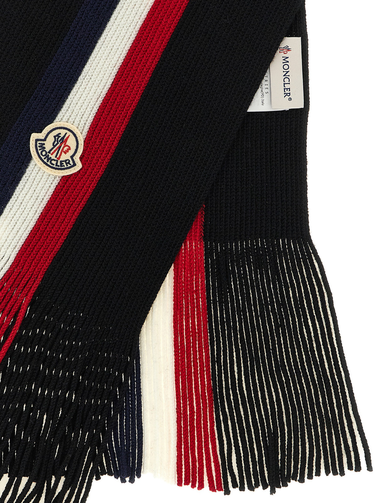 Écharpe tricolore en laine