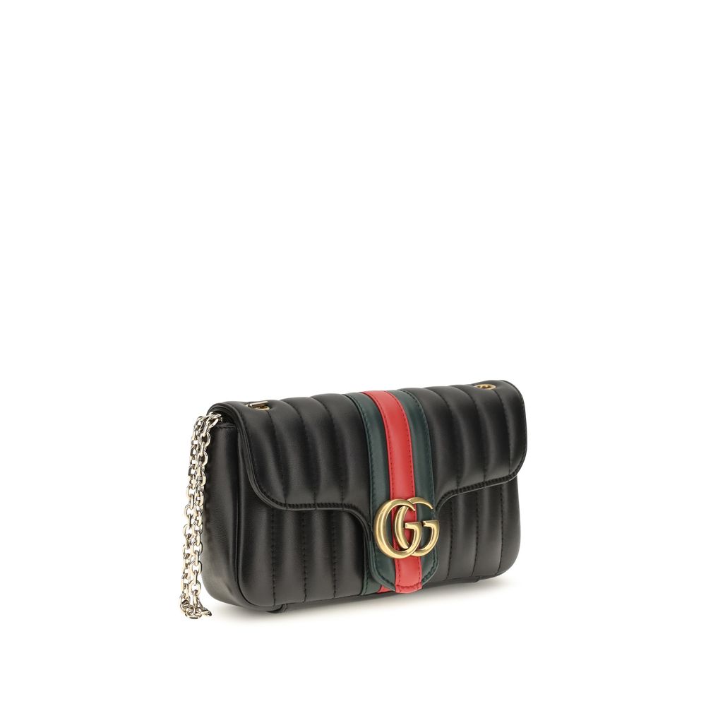 Petit sac porté épaule Jetset GG Marmont en cuir nappa