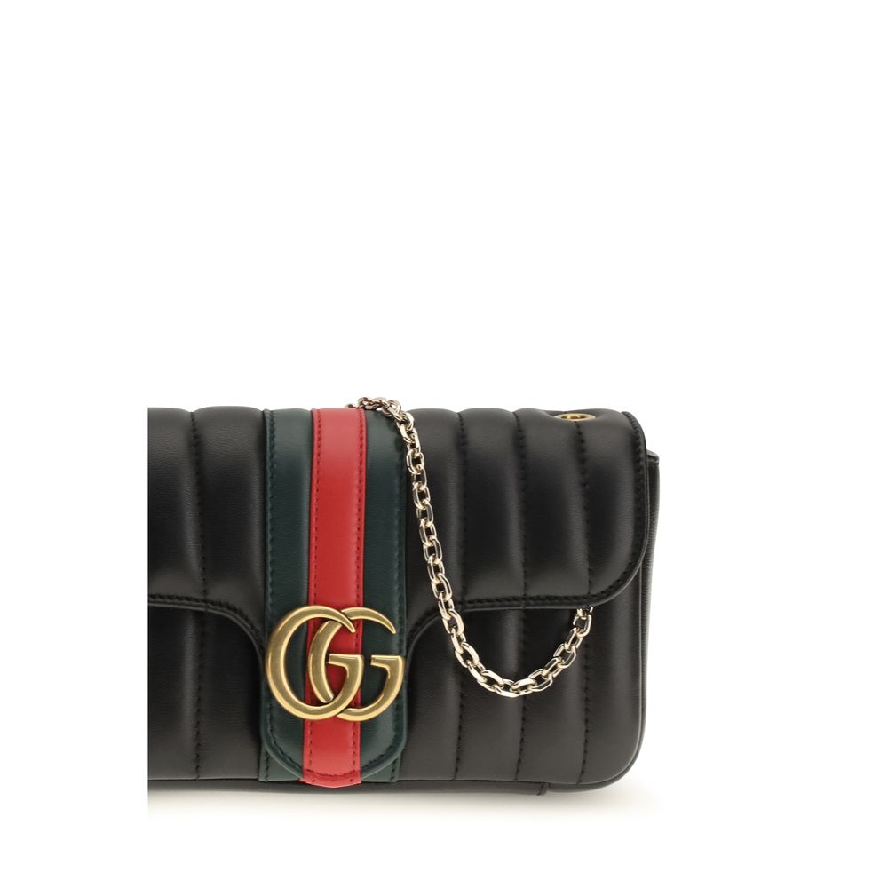 Petit sac porté épaule Jetset GG Marmont en cuir nappa