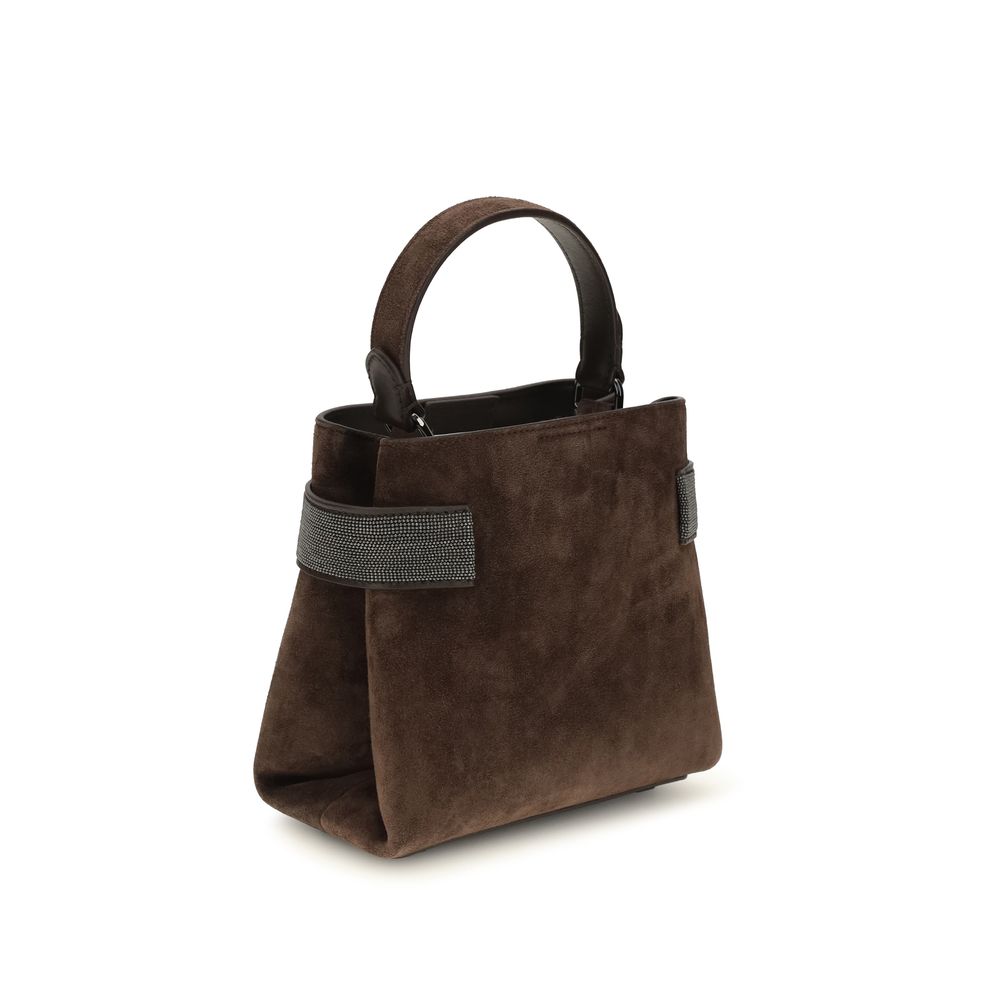 Bolso de mano Essence pequeño en ante