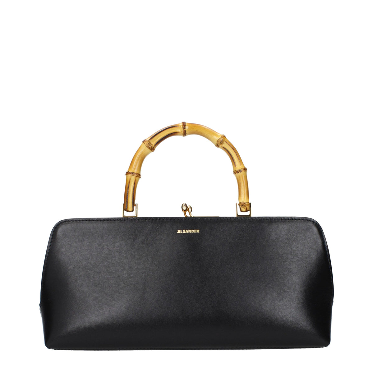 Bolso de mano Goji Bamboo pequeño en piel de becerro