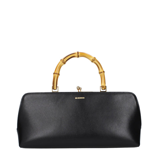Bolso de mano Goji Bamboo pequeño en piel de becerro