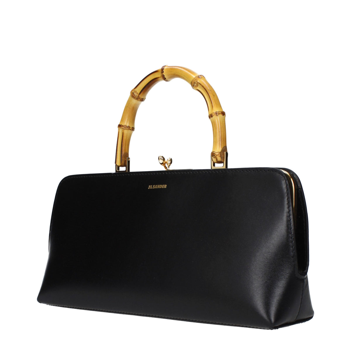 Bolso de mano Goji Bamboo pequeño en piel de becerro