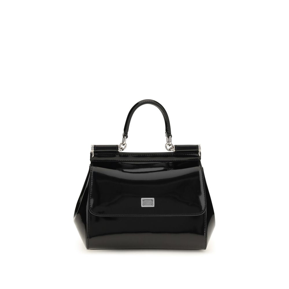Petit sac porté main Sicily en cuir de veau poli