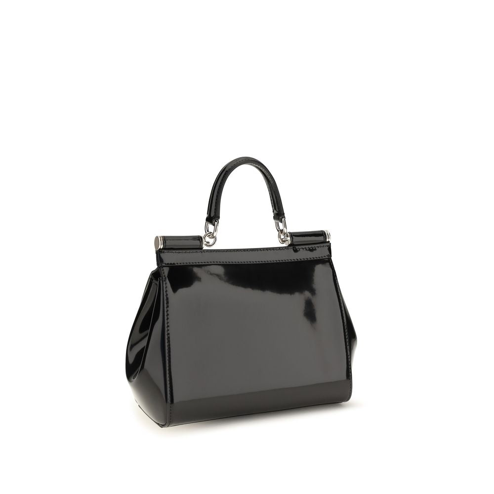 Petit sac porté main Sicily en cuir de veau poli