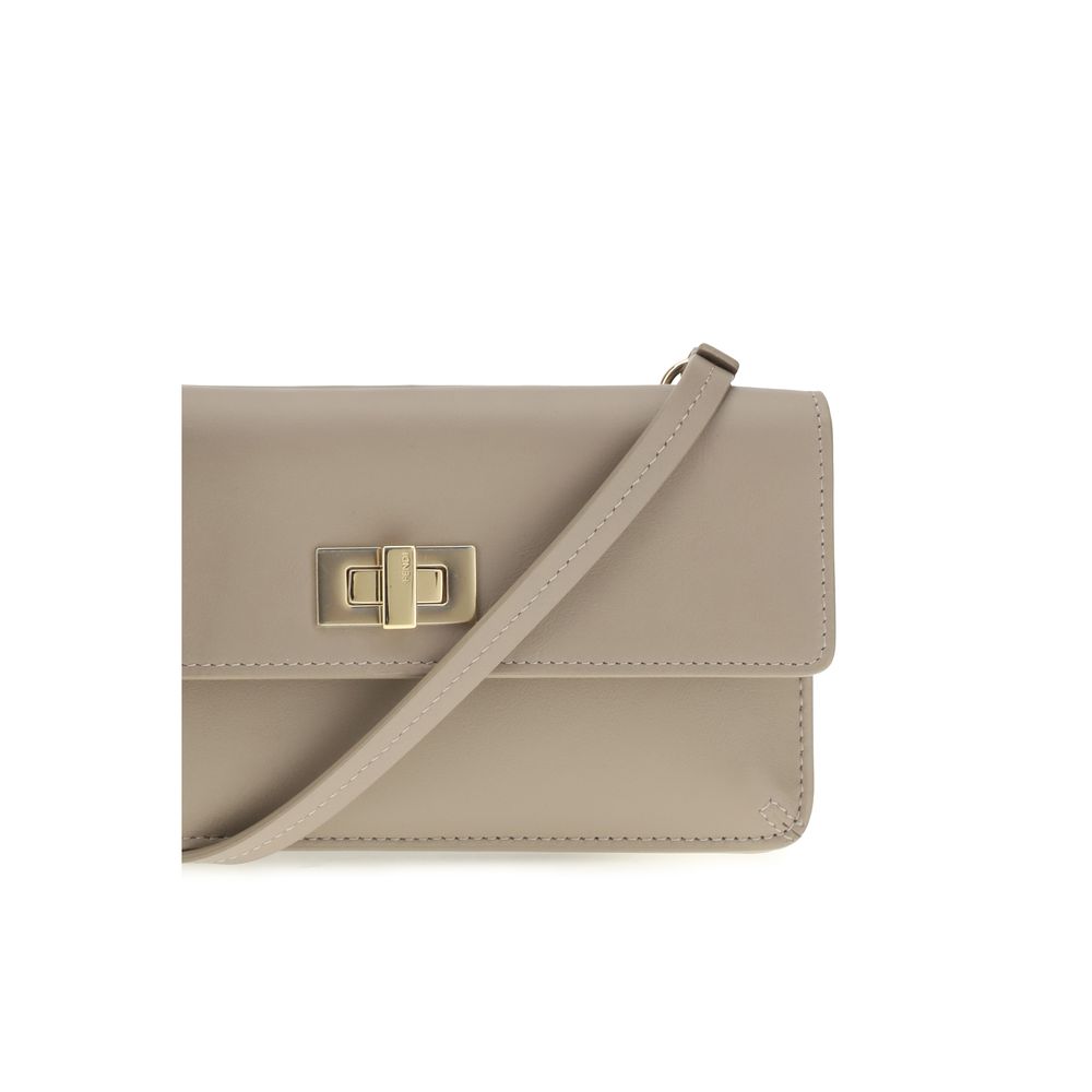 Cartera Peekaboo con correa en piel de becerro