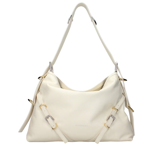 Bolso al hombro Voyou mediano en piel de becerro