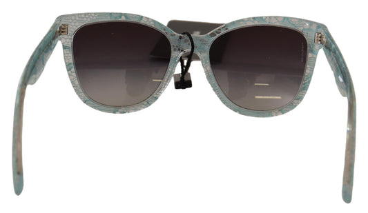 Lunettes de soleil en acétate de cristal et dentelle sicilienne