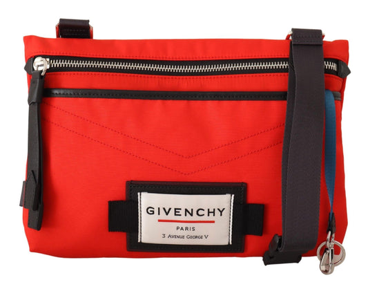 Bolso bandolera chic rojo y negro para el centro de la ciudad
