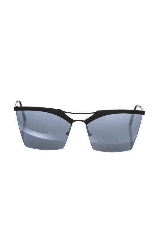 Lunettes de soleil noires métallisées pour femme