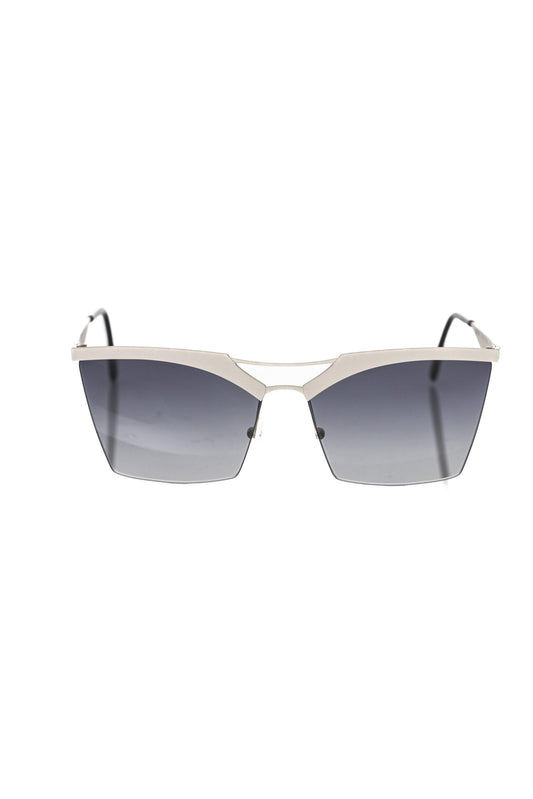 Lunettes de soleil argentées métallisées pour femmes