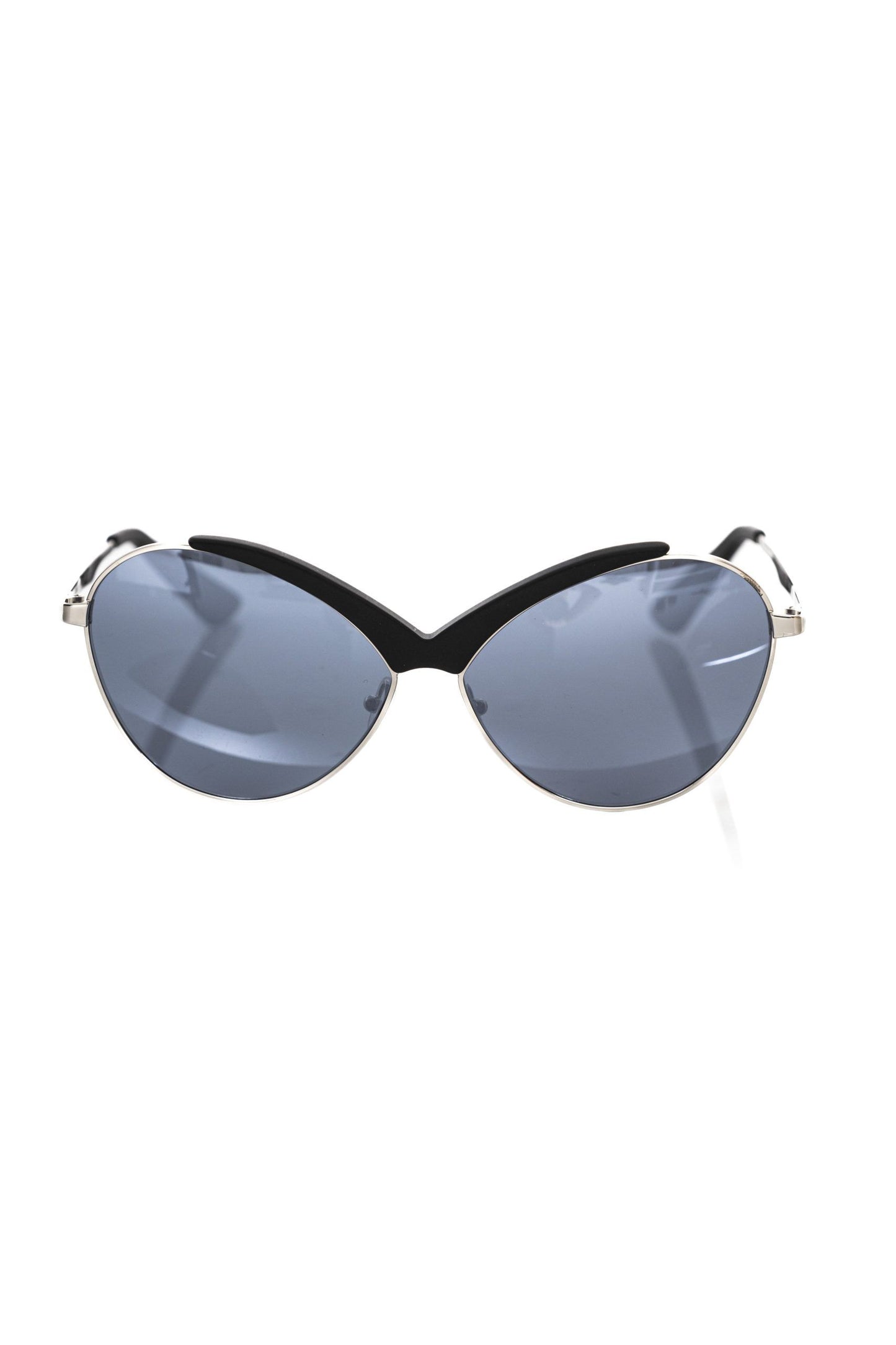 Lunettes de soleil noires métallisées pour femmes