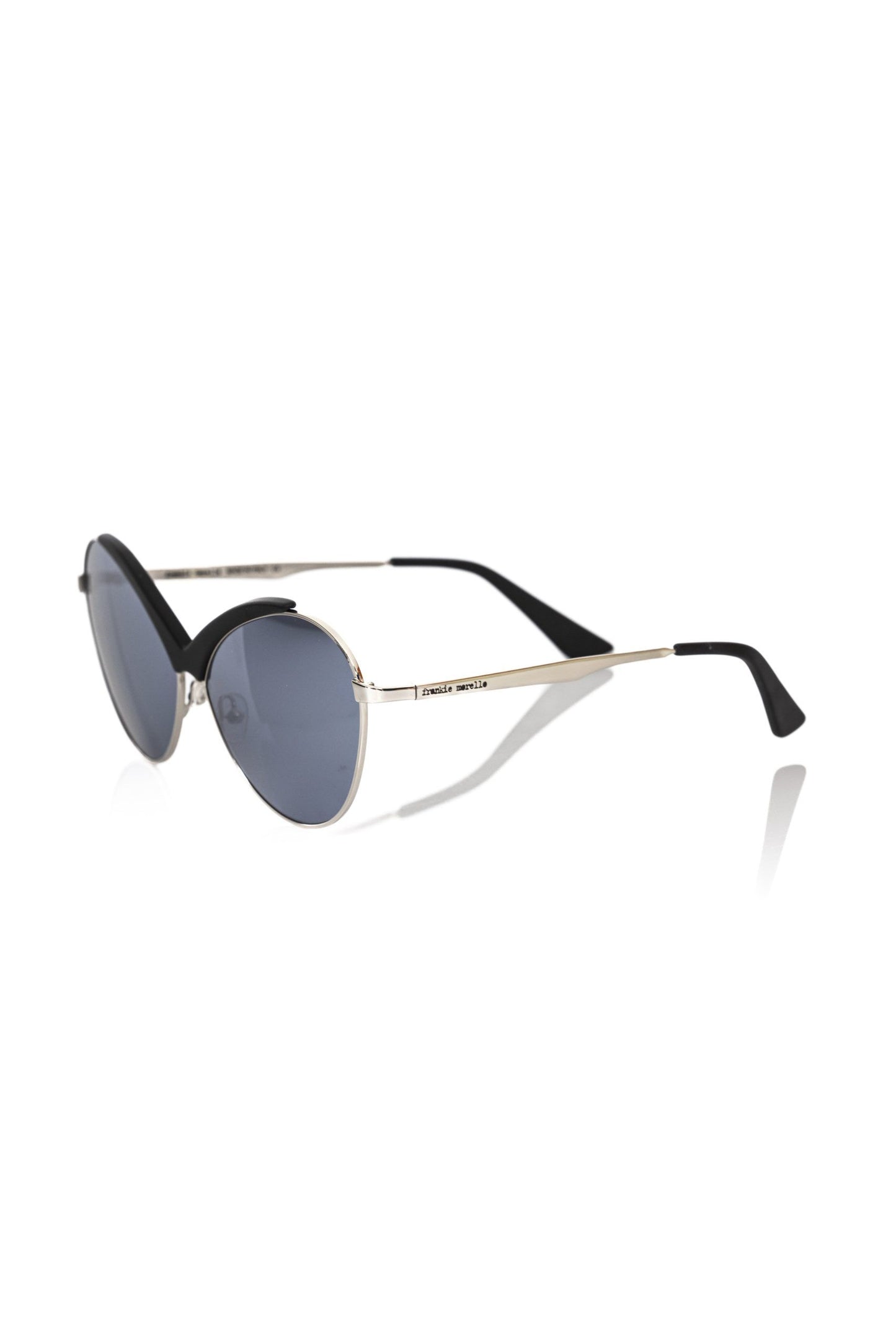 Lunettes de soleil noires métallisées pour femmes