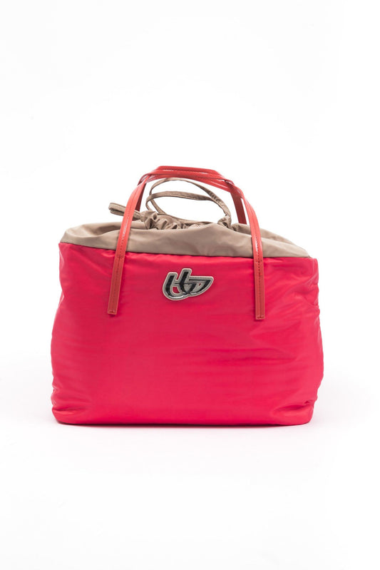 Bolso de mano para mujer de poliéster rojo
