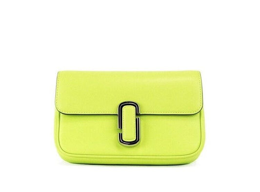 Le sac à main bandoulière en cuir lisse J Marc Green Glow