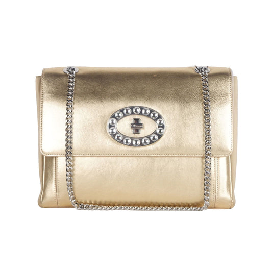 Sac à bandoulière en cuir doré Blumarine pour femme