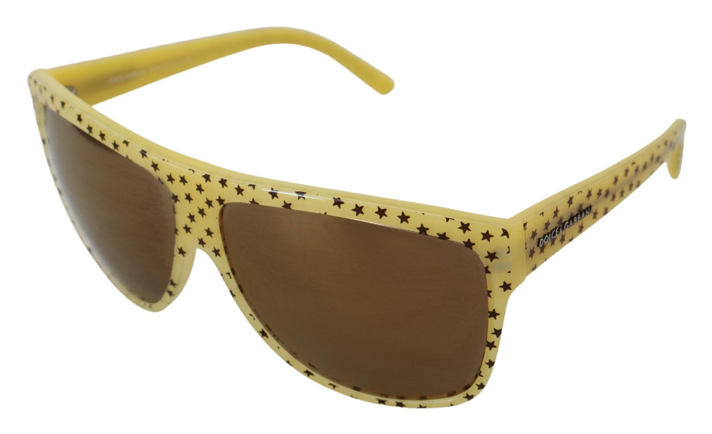 Lunettes de soleil carrées Stellar Chic en jaune
