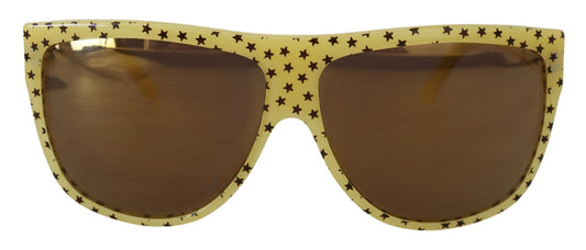 Lunettes de soleil carrées Stellar Chic en jaune