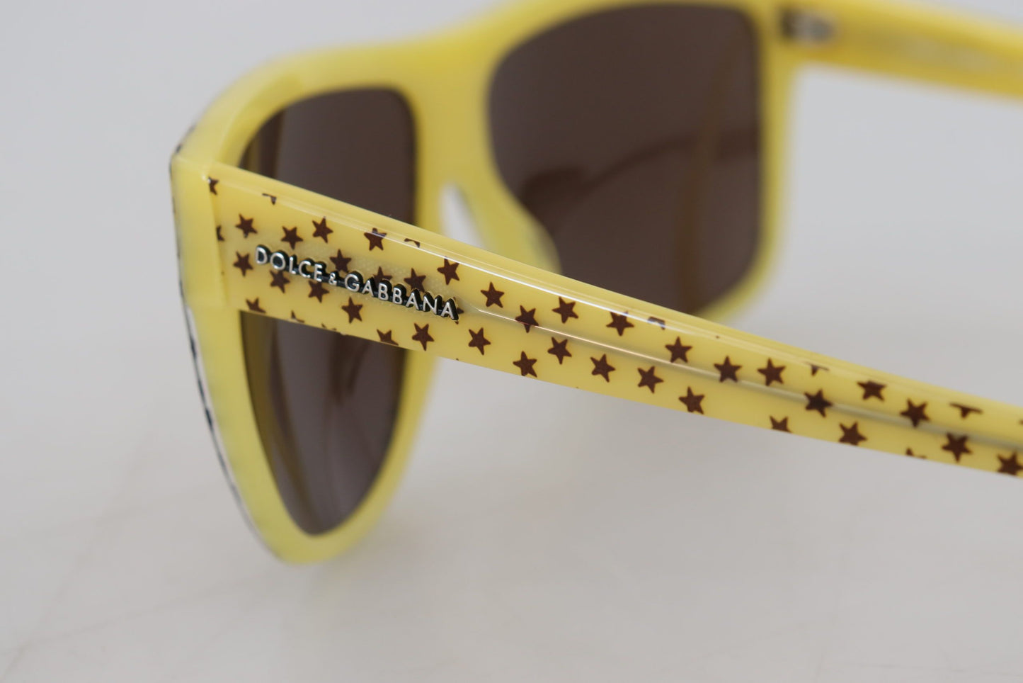 Lunettes de soleil carrées Stellar Chic en jaune