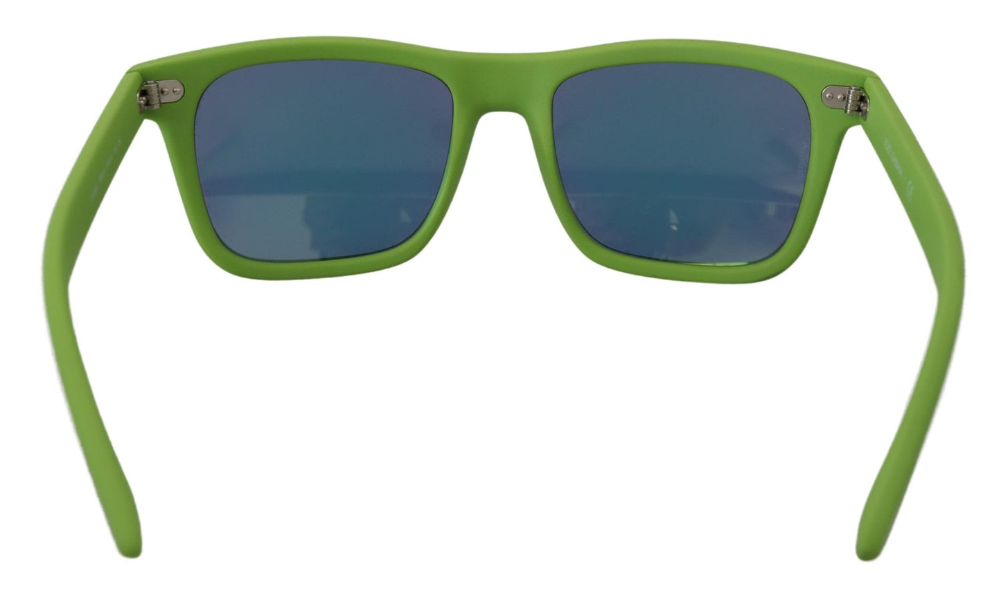 Lunettes de soleil à monture intégrale chic vert acide