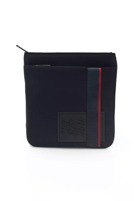 Bolso bandolera de poliéster azul para hombre