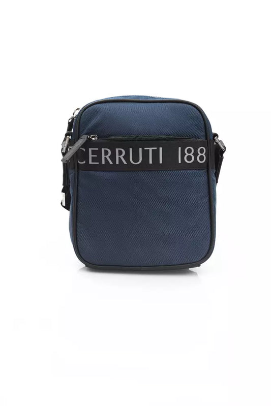 Bolso bandolera de nailon azul para hombre