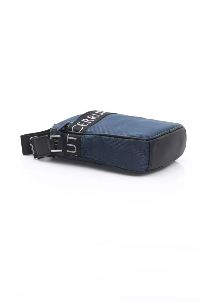 Bolso bandolera de nailon azul para hombre