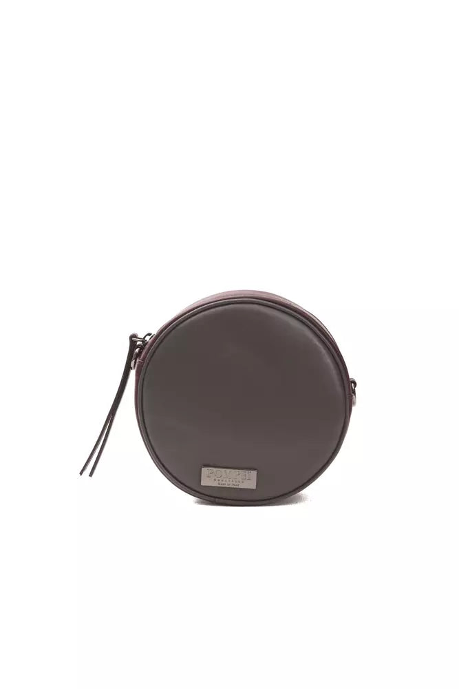 Small Oval Crossbody Bag in Leather
